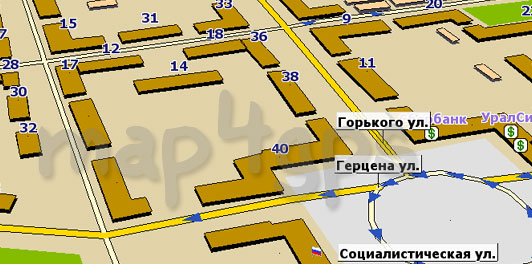 Карта Октябрьского для GisRX