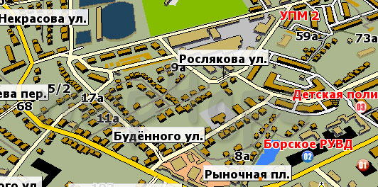 Карта Бор GisRX