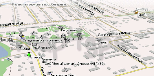 Карта Дивеево Навител