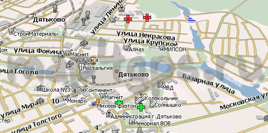 Карта Дятьково Навител Навигатор