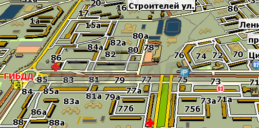 Карта Дзержинск GisRX