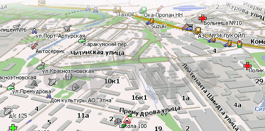 Карта Нижний Новгород Навител