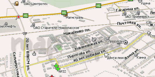 Карта Новоспасское Навител