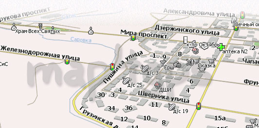 Карта Саров Навител