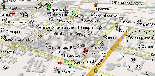 Карта Братск Навител