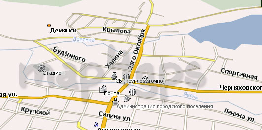 Карта Демянск Навител