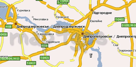 Карта Днепропетровская область Навител