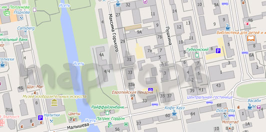 Карта Екатеринбург City Guide