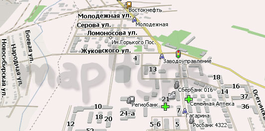 Карта Горького Навител