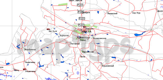 Карта Калмыкии Garmin