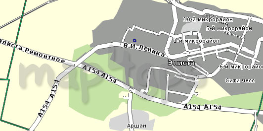 Карта респ. Калмыкия для Семи дорог