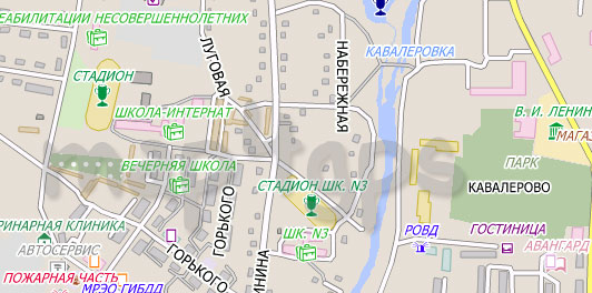 Карта Кавалерово City Guide