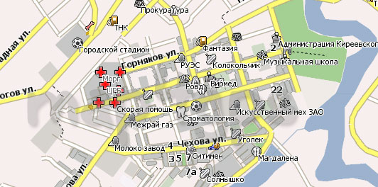 Карта Киреевск Навител