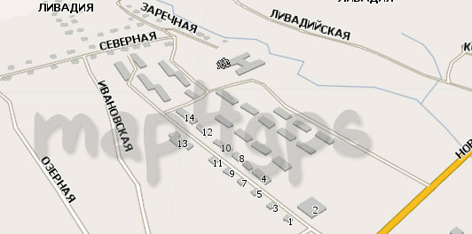 Карта Ливадия Навител