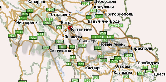 Карта Молдавии для Навител