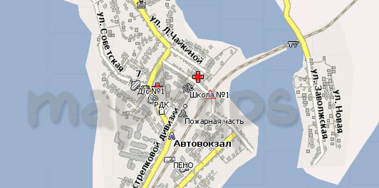 Карта Пено и район Навител