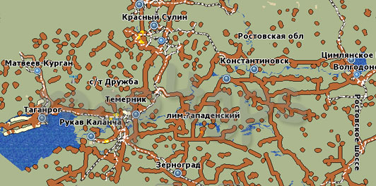 Карта Ростовская область GisRX