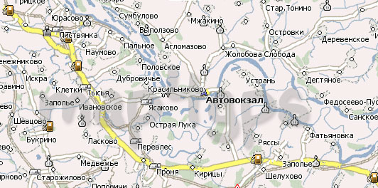Карта Рязанская область Навител