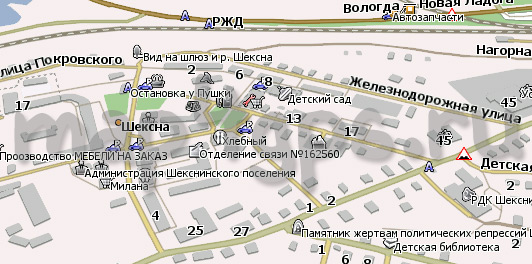 Карта Шексна Навител