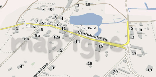 Карта Синявино Навител