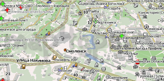 Карта Смоленск Навител