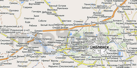 Карта Смоленская область City Guide