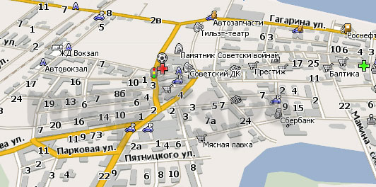 Карта Советск Навител