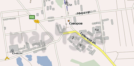 Карта Суворов Навител