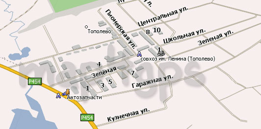 Карта Тополево Навител