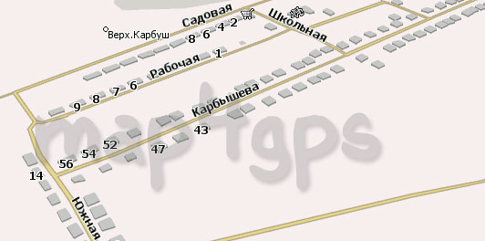 Карта Верхний Карбуш Навител