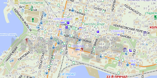 Карта Владивосток City Guide