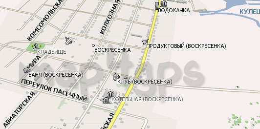 Карта Воскресенка Навител