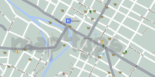 Карта Вытегра TourMap