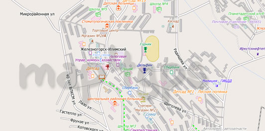 Карта Железногорск-Илимский City Guide